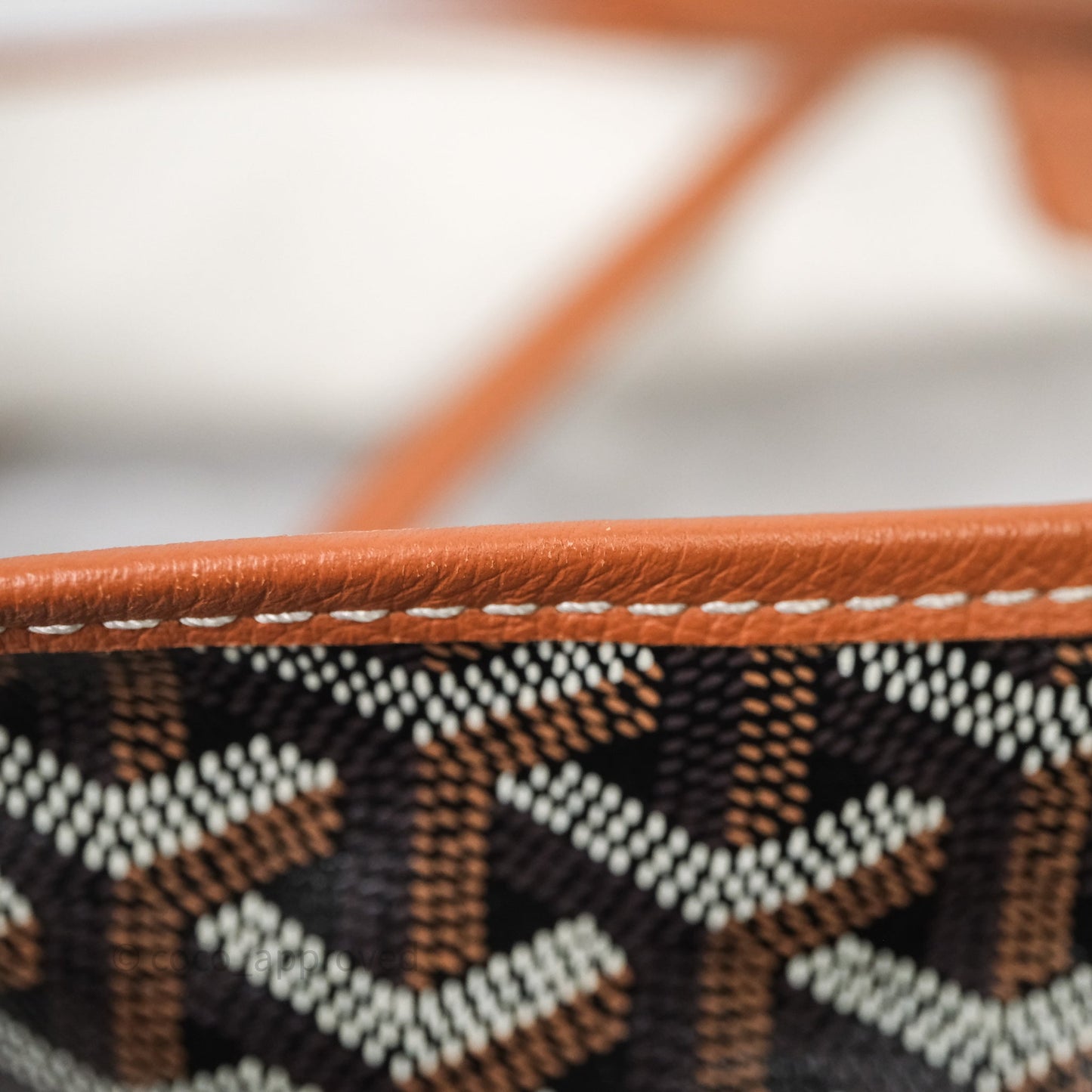 Goyard St Louis Tote GM Tan Black