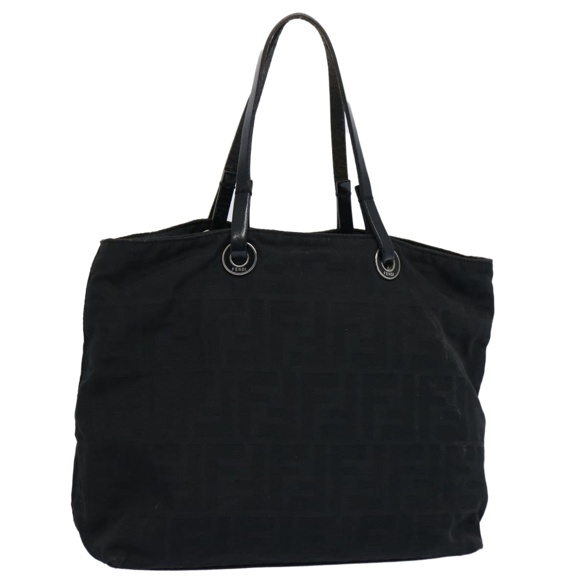 Luxury FendiZucca Canvas Hand Bag Black61642