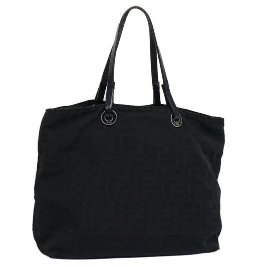 Luxury FendiZucca Canvas Hand Bag Black61642