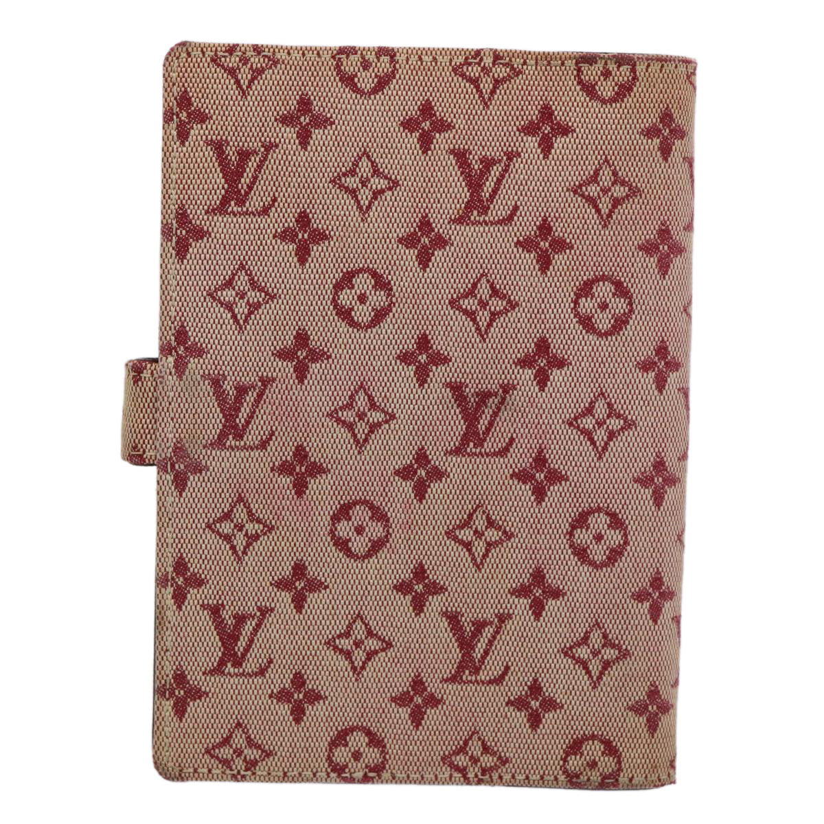 LOUIS VUITTON Monogram Mini Agenda PM Day Planner Cover Red R20912 LV 61681