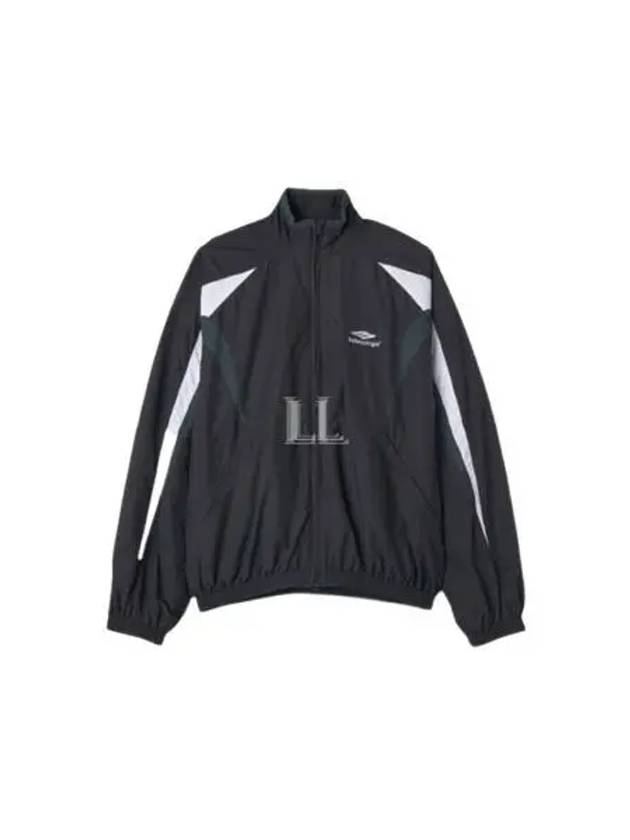 Luxury Balenciaga 3B Sports Icon Track Jacket Black