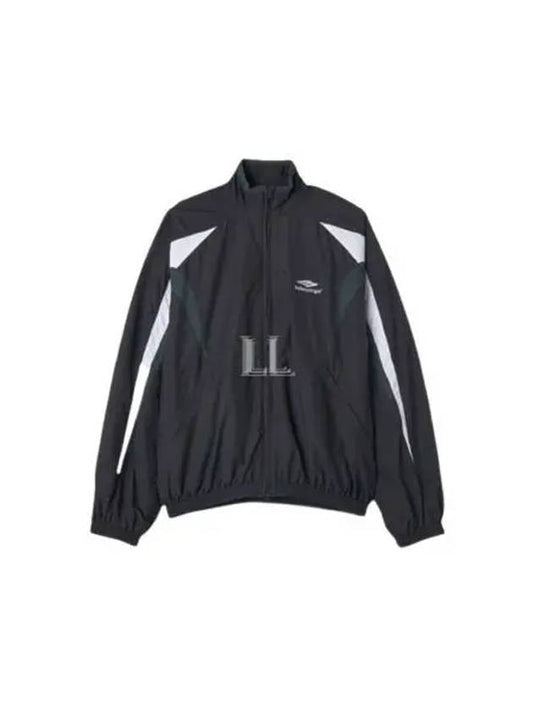 Luxury Balenciaga 3B Sports Icon Track Jacket Black