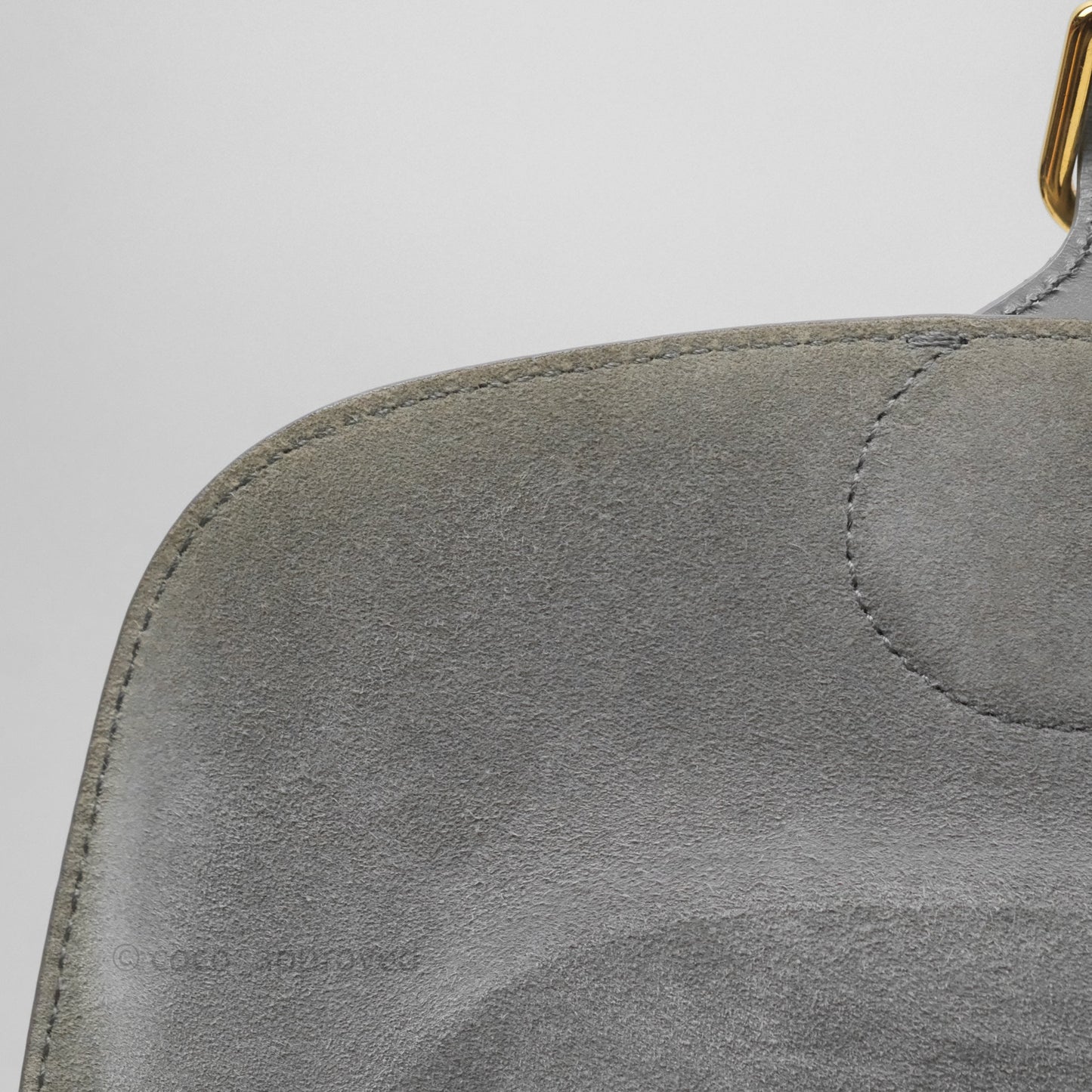 Christian Dior Medium Bobby Flap Grey Box Calfskin