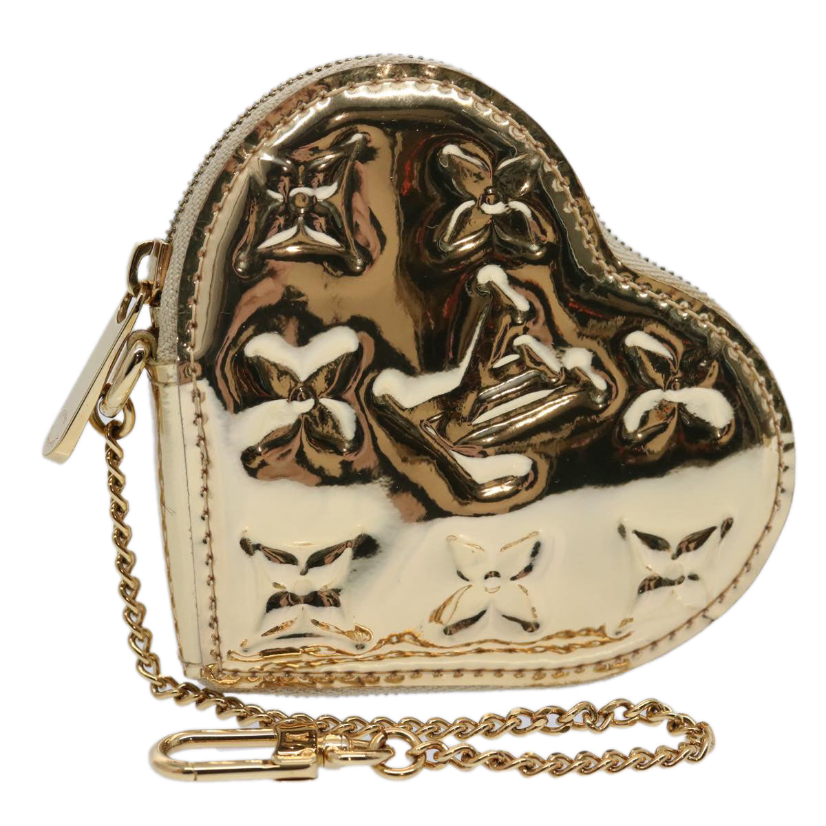 LOUIS VUITTON Monogram Miroir Porte Monnaie Coeur Purse Dore M93567 61747A