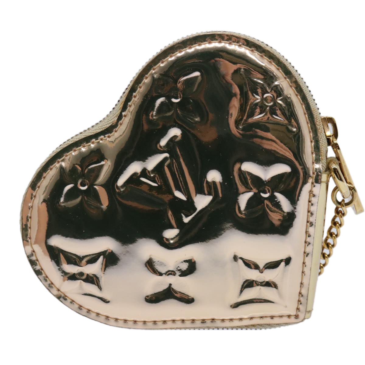 LOUIS VUITTON Monogram Miroir Porte Monnaie Coeur Purse Dore M93567 61747A