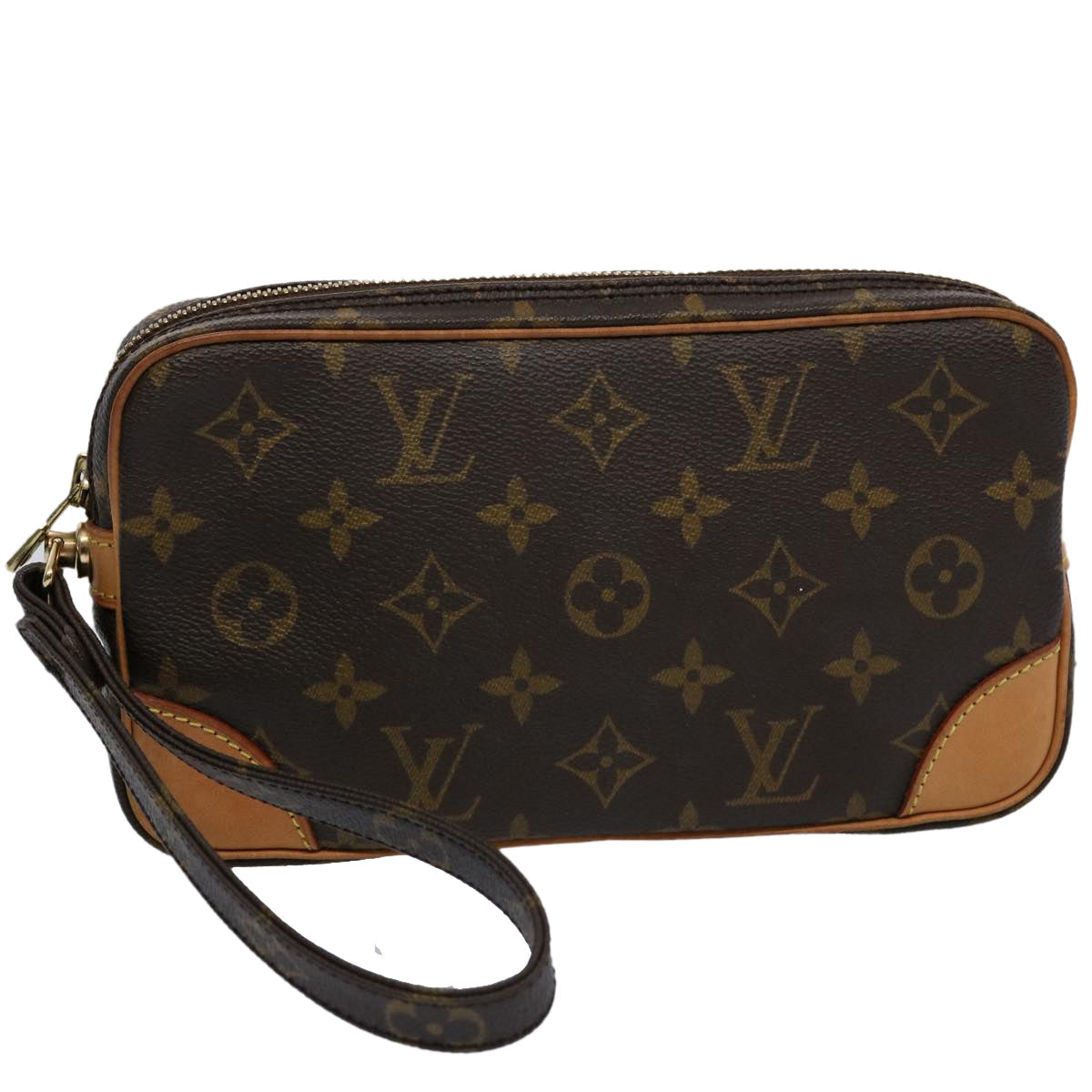 LOUIS VUITTON Monogram Marly Dragonne PM Clutch Bag M51827 LV 61751A