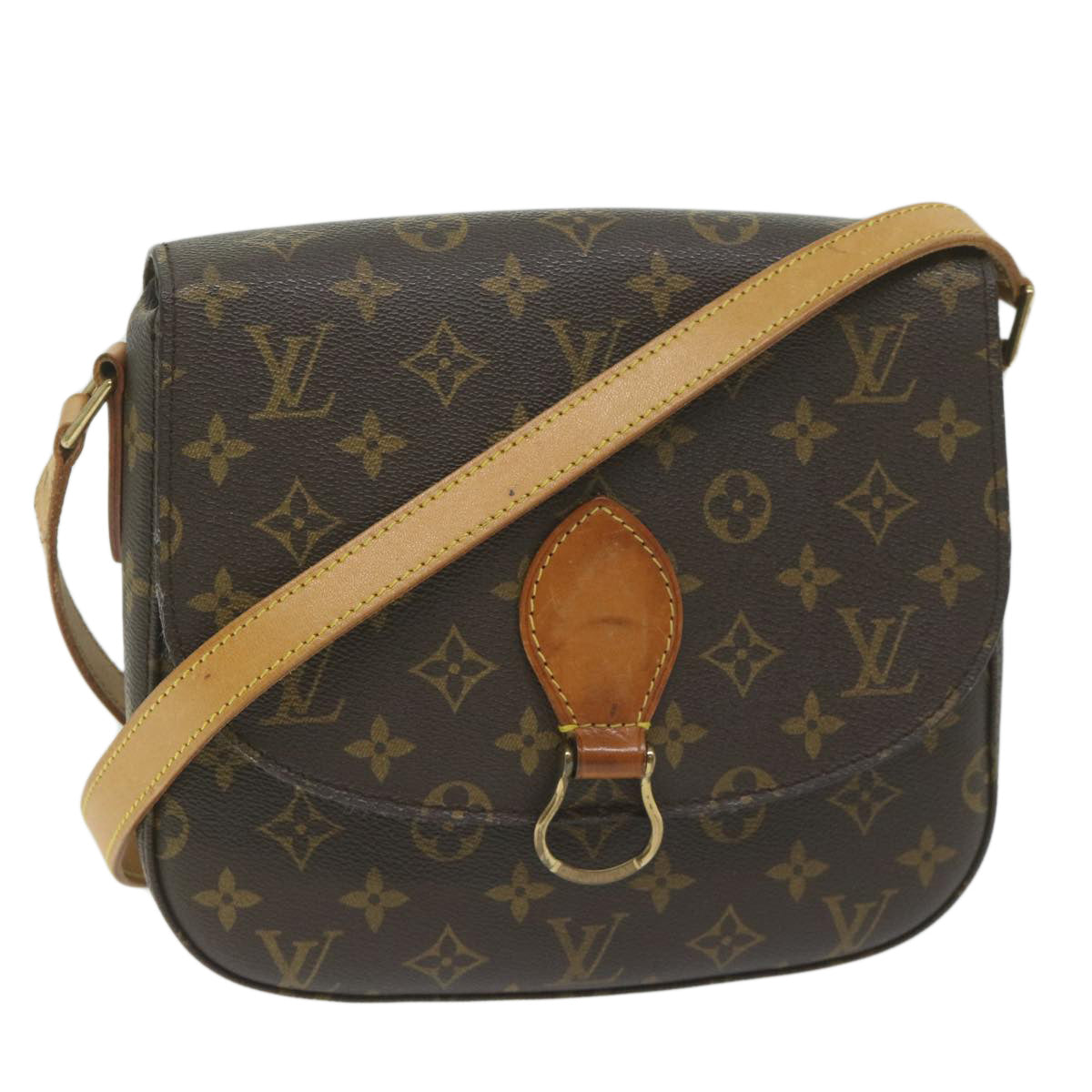 LOUIS VUITTON Monogram Saint Cloud GM Shoulder Bag M51242 LV 61770