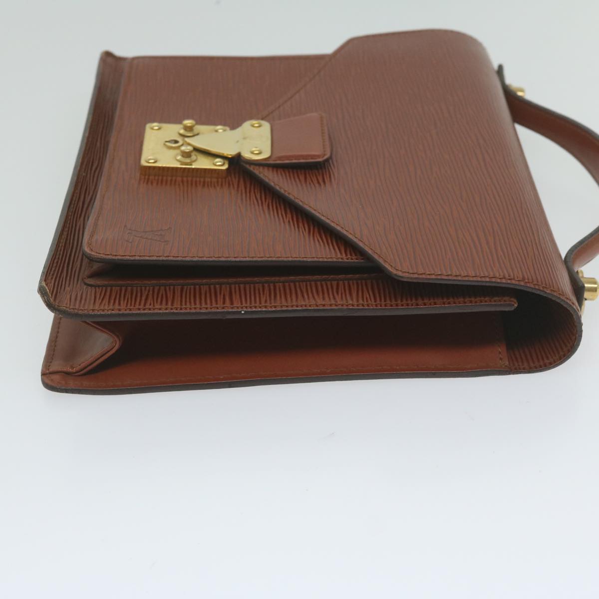 LOUIS VUITTON Epi Monceau Hand Bag Brown M52123 LV 61782