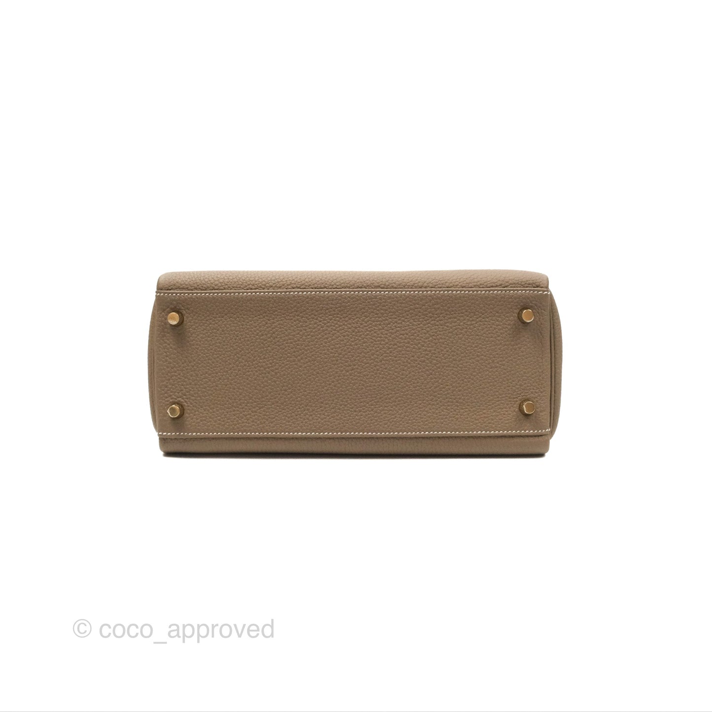 Hermès Kelly 28 Retourne Etoupe Togo Gold Hardware