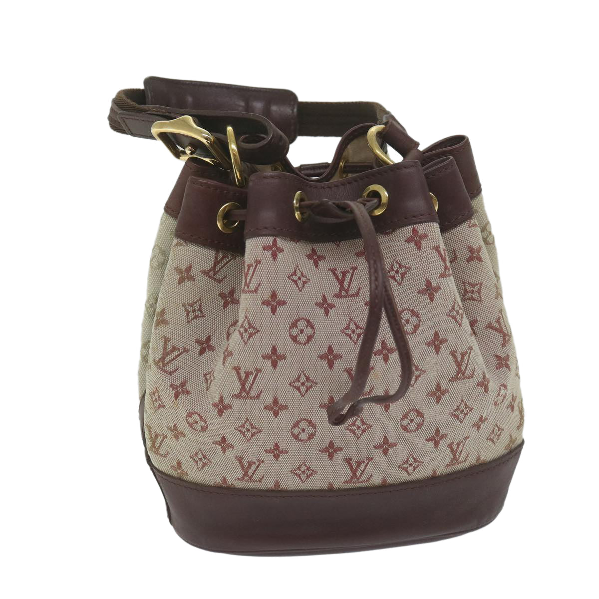 LOUIS VUITTON Monogram Mini Noelie Shoulder Bag Red M92686 LV 61794