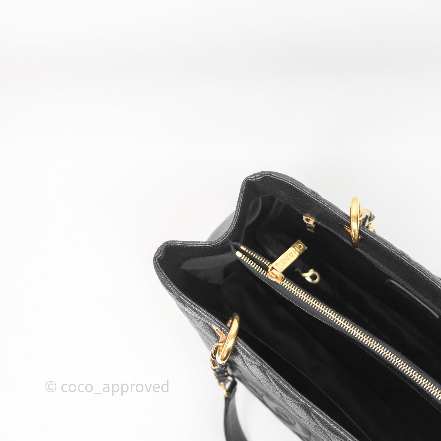 Chanel GST Black Caviar Gold Hardware