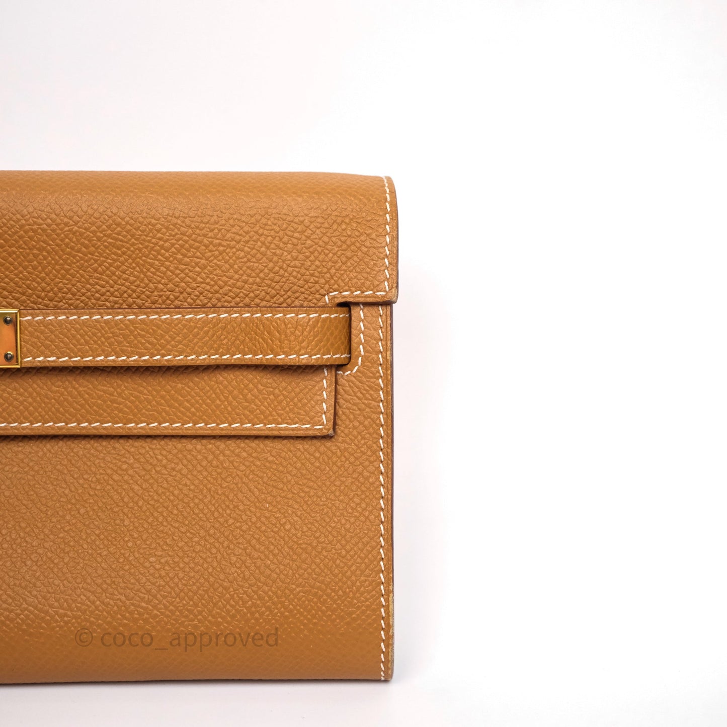Hermès Kelly To Go Wallet Gold 37 Epsom Gold Hardware