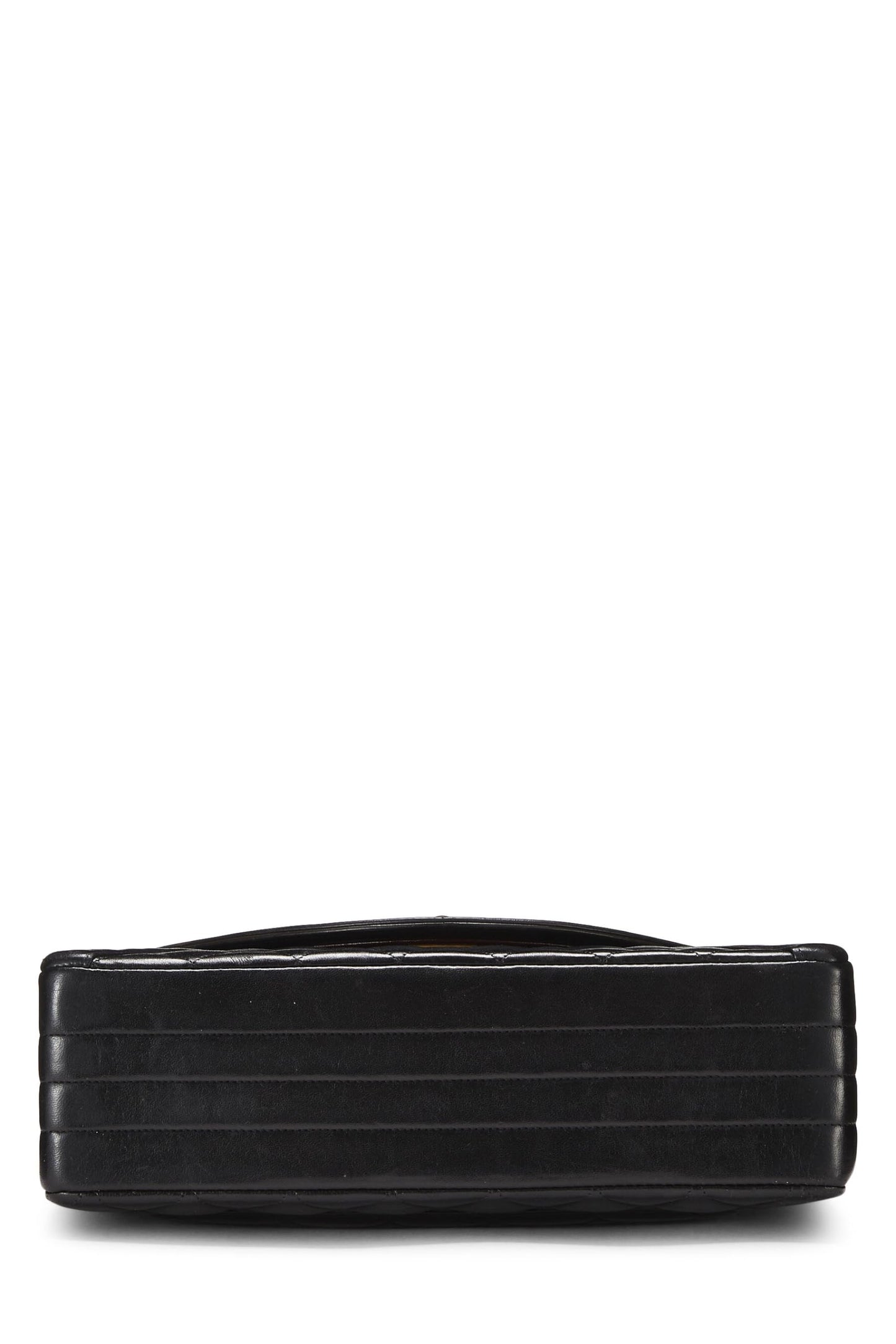 Chanel,  Black Quilted Lambskin Paris Limited Flap Medium, Black