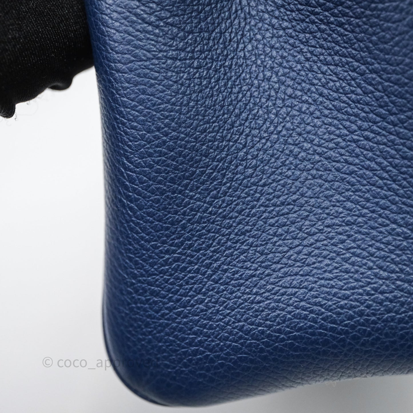 Goyard Saïgon Mini Bag Chevroches Calfskin Navy Silver Hardware