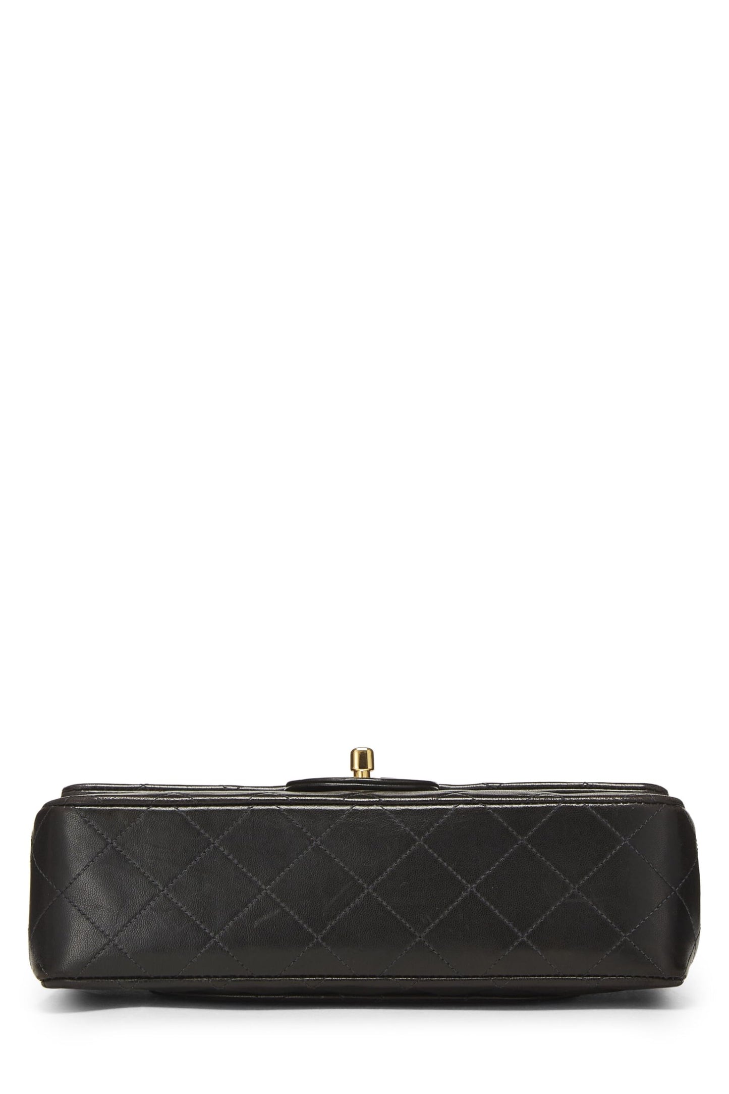 Chanel,  Black Quilted Lambskin Classic Double Flap Small, Black
