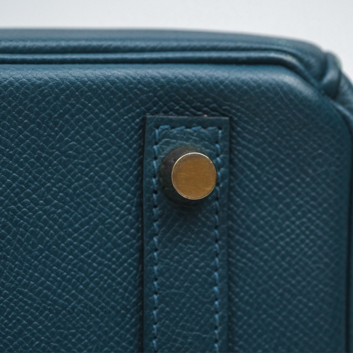 Hermès Birkin 30 Retourne Bleu de Prusse 7P Epsom Gold Hardware