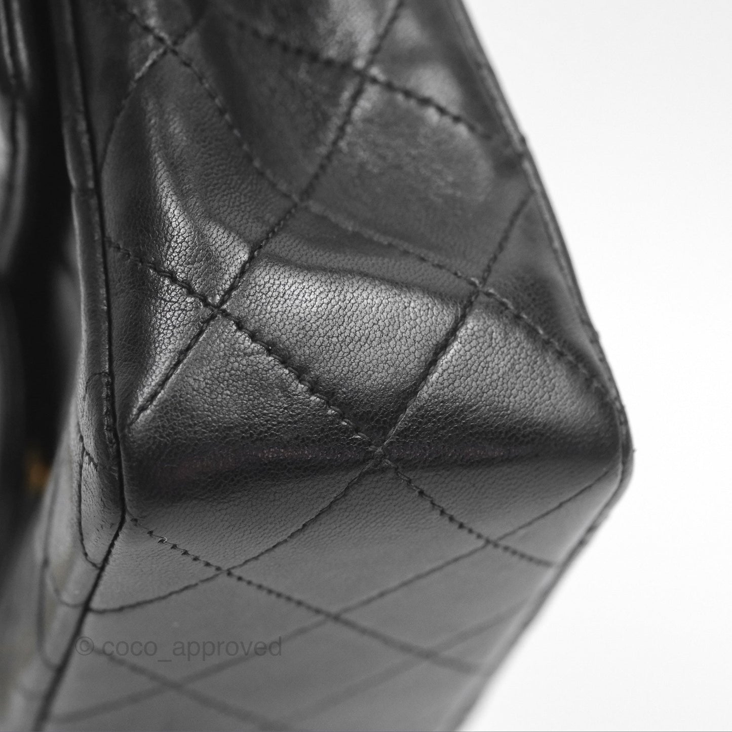 Chanel Vintage Mini Square Black Lambskin 24K Gold Hardware