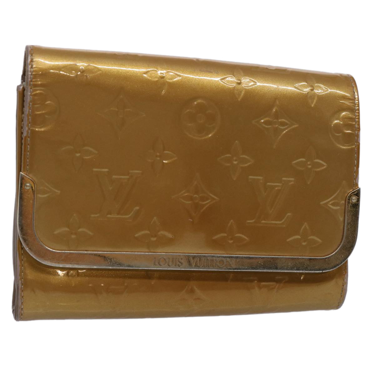 LOUIS VUITTON Monogram Vernis Rossmore PM Bag Beige Poodle M91758 LV 61865