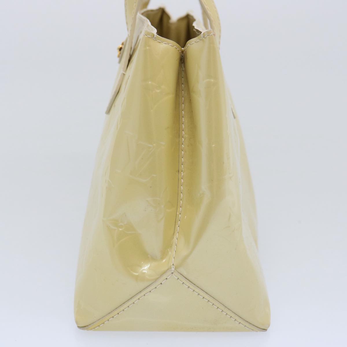 LOUIS VUITTON Monogram Vernis Wilshire PM Hand Bag Broncorail M91452 61877
