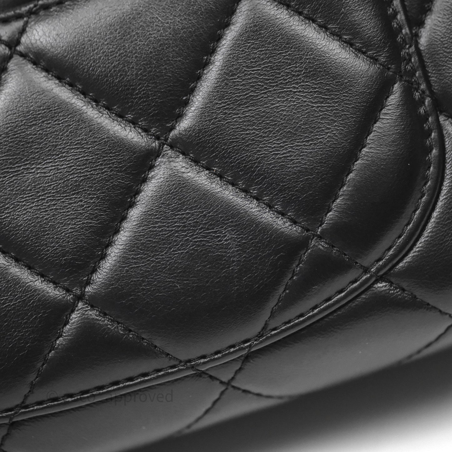 Chanel Quilted Color Match Chain Flap Black Lambskin Gold Hardware