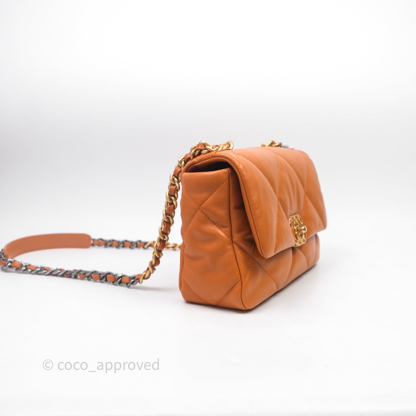 Chanel 19 Small Caramel Mixed Hardware