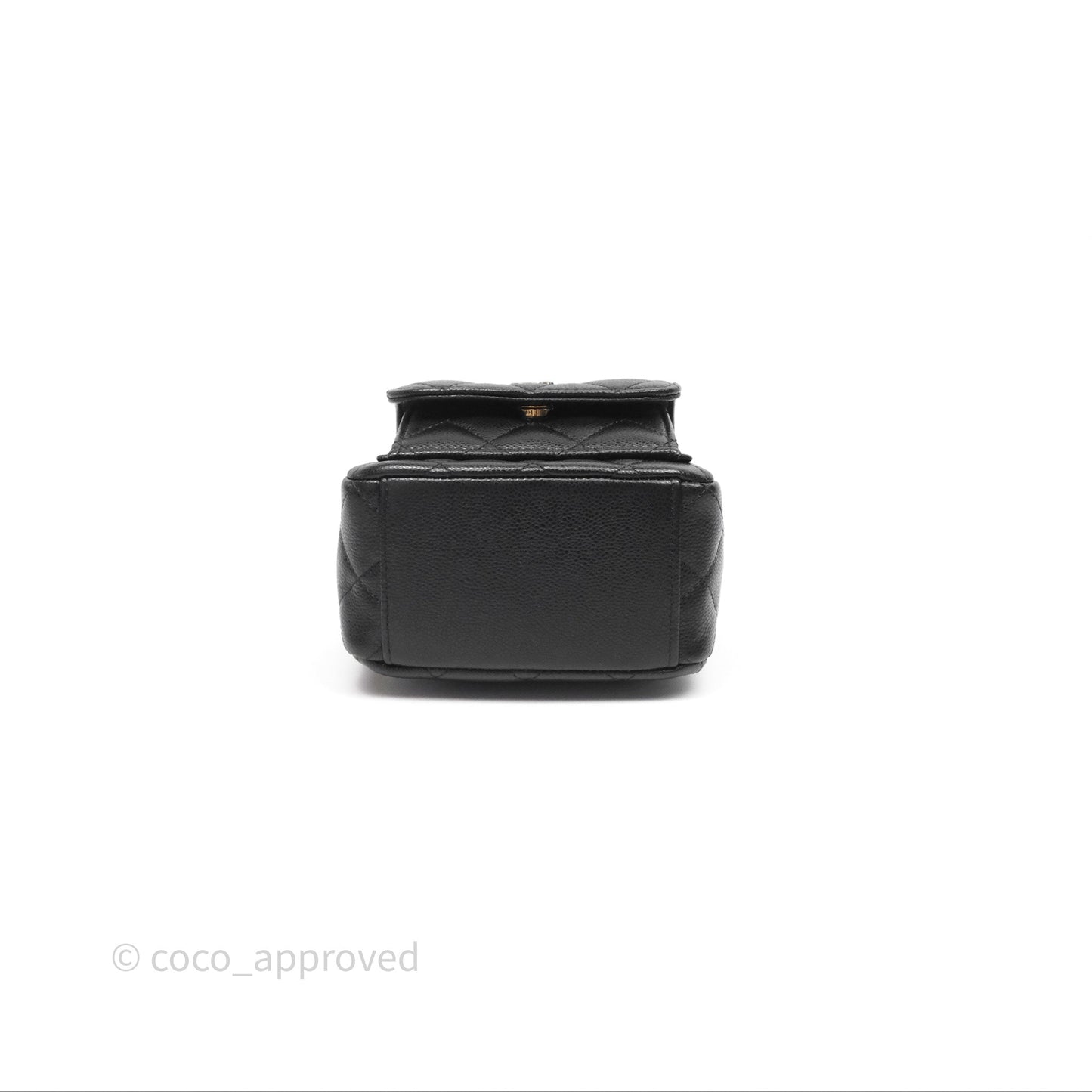 Chanel Classic Mini Backpack Black Caviar Gold Hardware