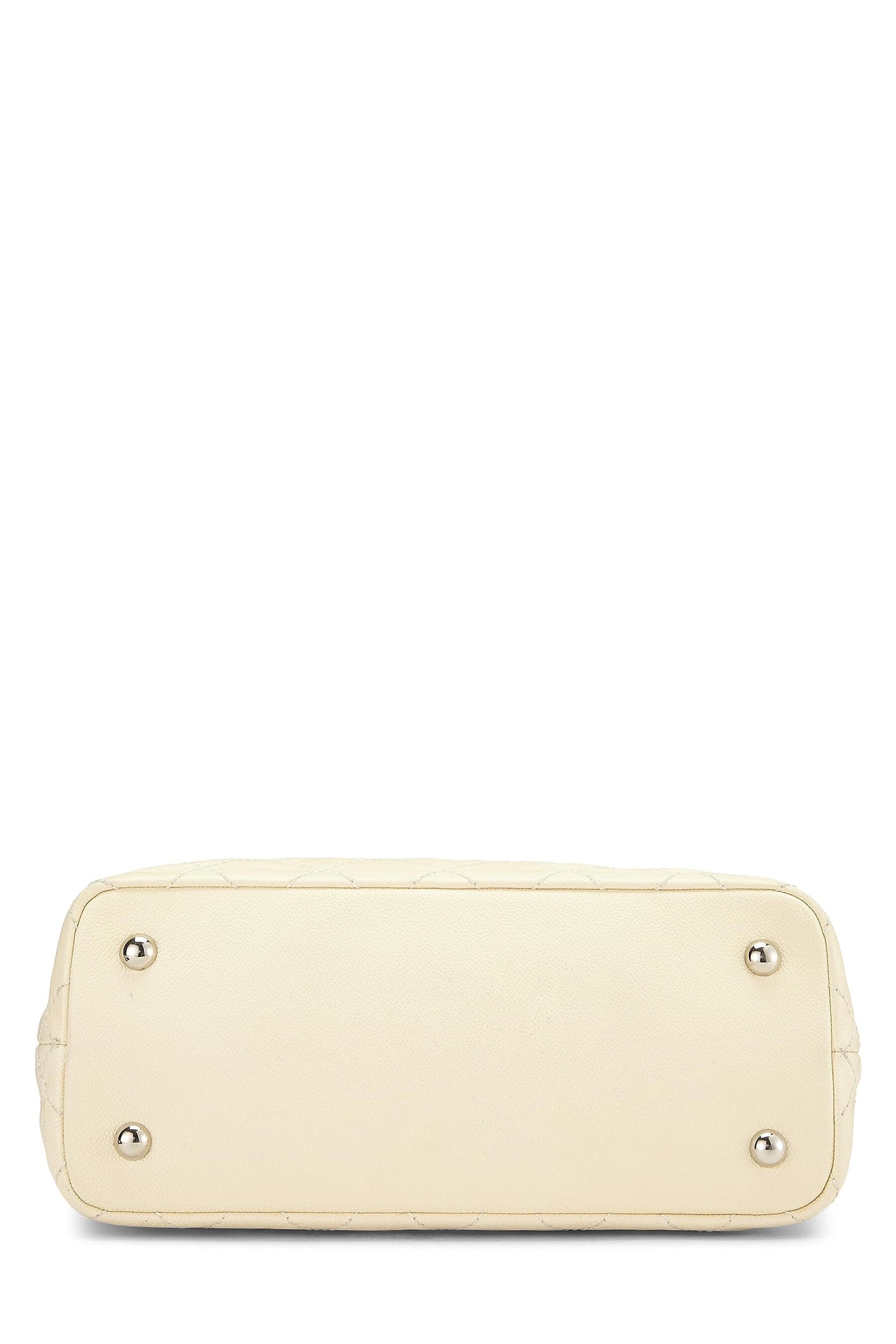Chanel,  Cream Caviar 'CC' Daily Shopping Tote Small, White