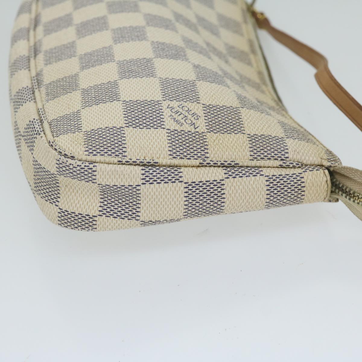 LOUIS VUITTON Damier Azur Pochette Accessoires Pouch N51986 LV 61915