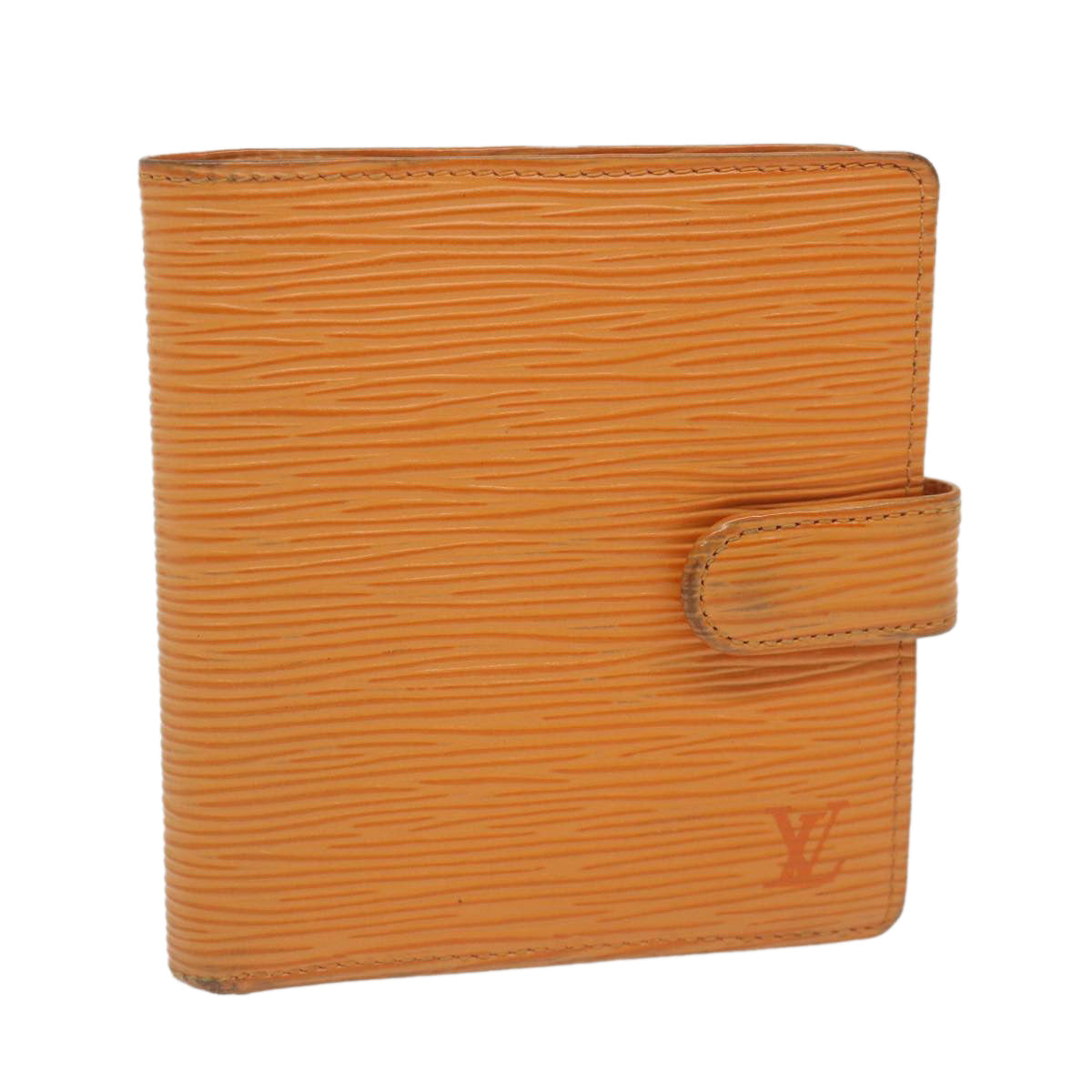 LOUIS VUITTON Epi Porte Billets Compact Bifold Wallet Mandarin M6355H 61922