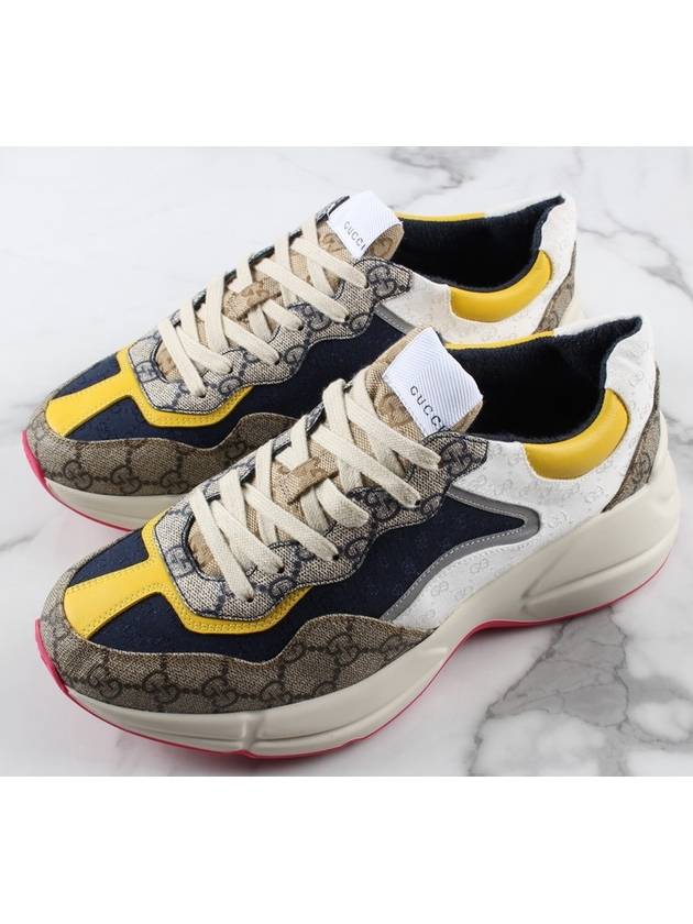 Luxury Gucci Trending 2025 Rhyton GG Logo Supreme Chunky Sole Sneakers 7