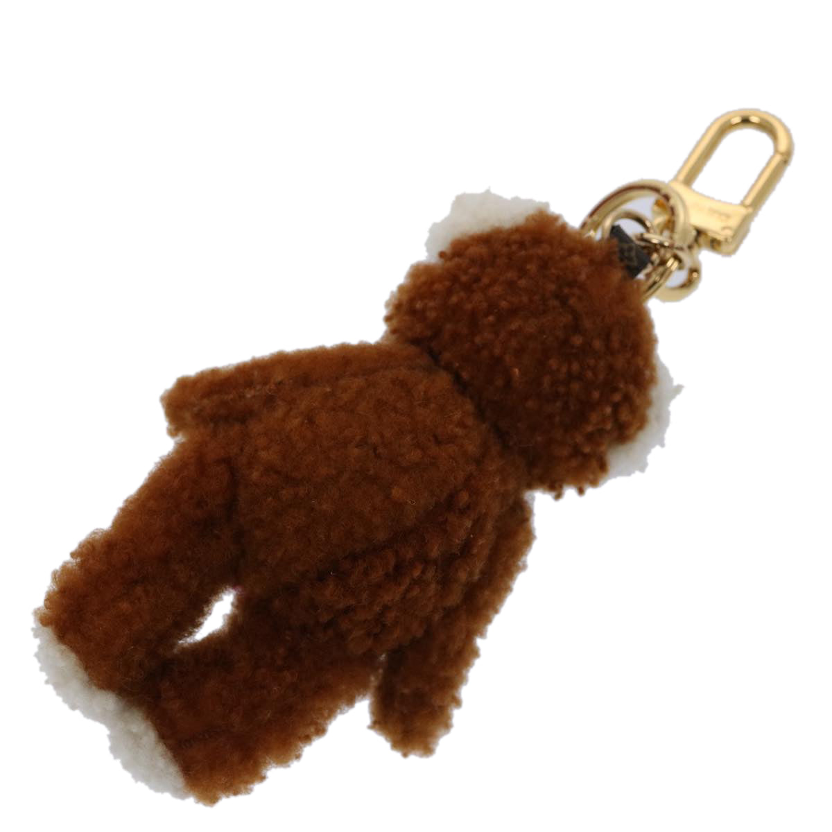 LOUIS VUITTON Monogram Porte Cles LV Teddy Bear Charm Brown M69854 61929A