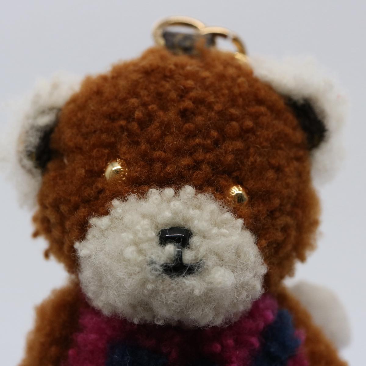 LOUIS VUITTON Monogram Porte Cles LV Teddy Bear Charm Brown M69854 61929A