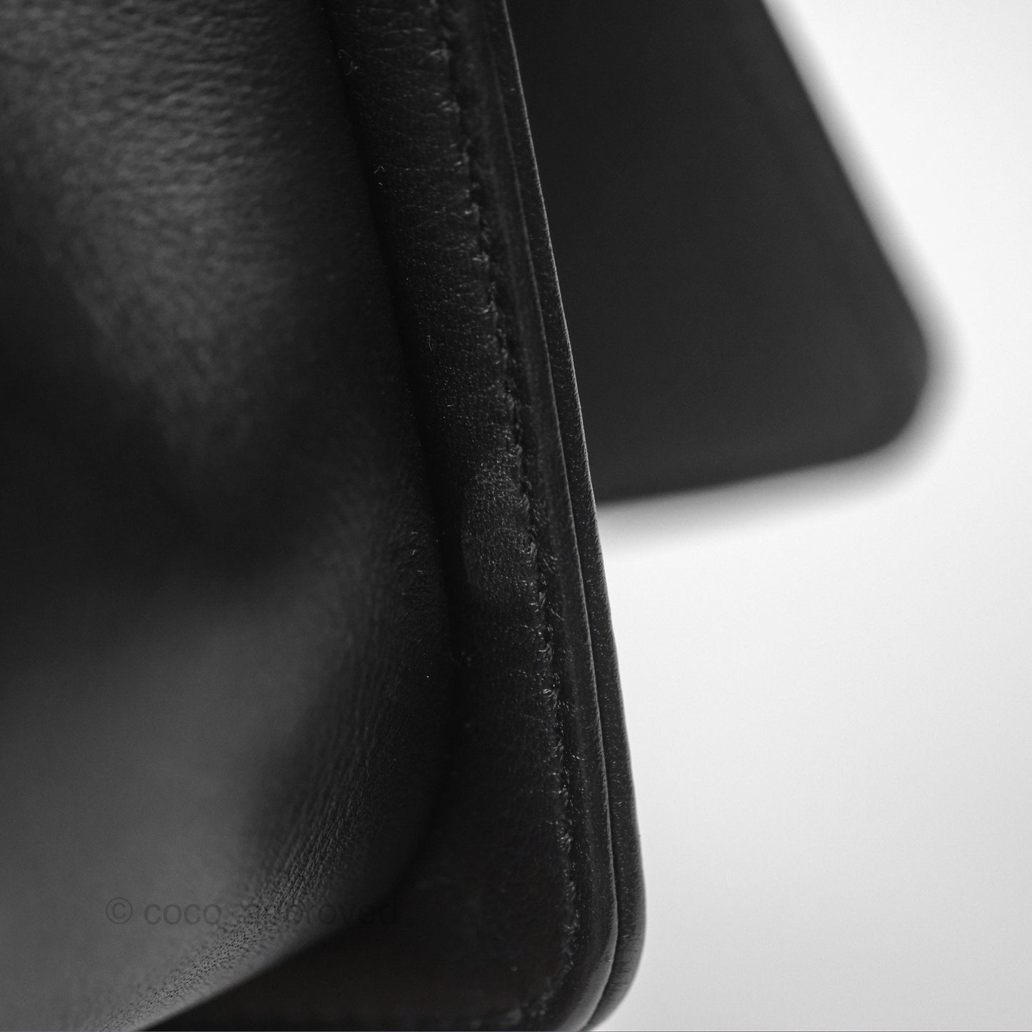 Chanel Small Boy Black Calfskin Ruthenium Hardware