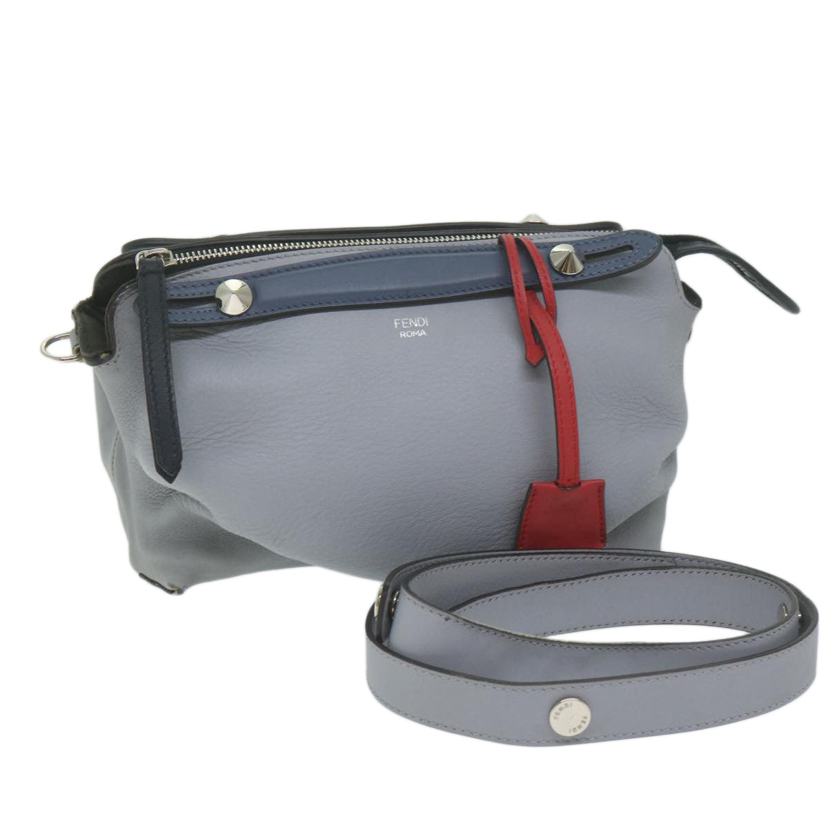 Luxury FendiBy The Way Shoulder Bag Leather Gray61939