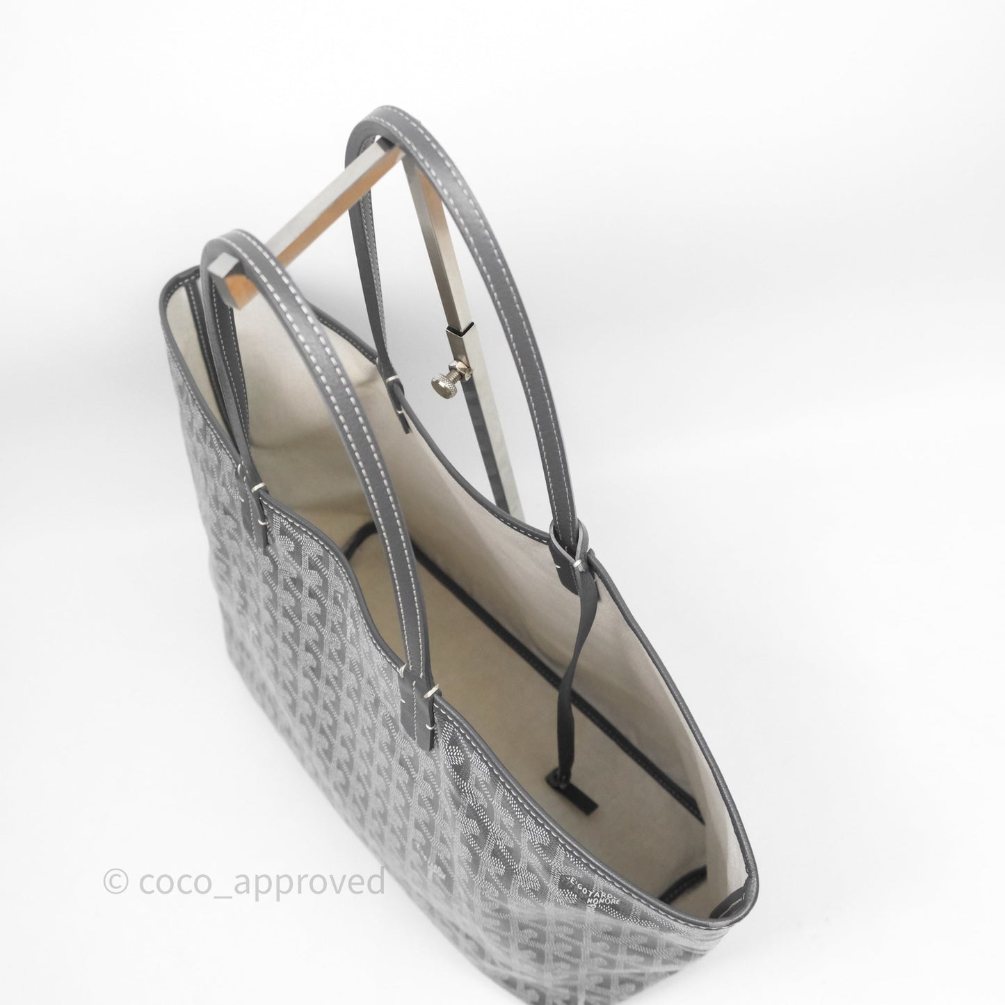 Goyard St Louis Tote PM Grey