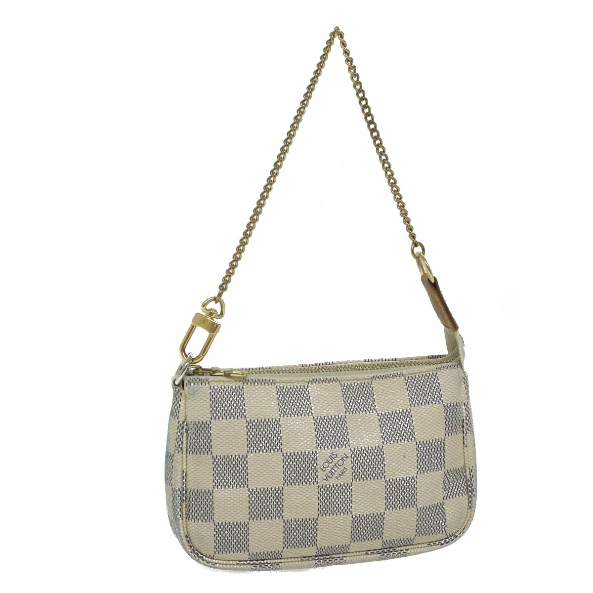LOUIS VUITTON Damier Azur Mini Pochette Accessoires Pouch N58010 LV 61985