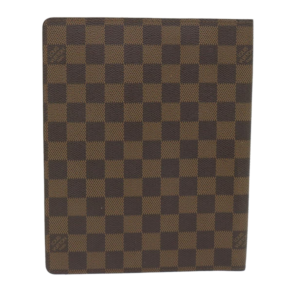 LOUIS VUITTON Damier Ebene Agenda Bureau Day Planner Cover R21065 LV 61989