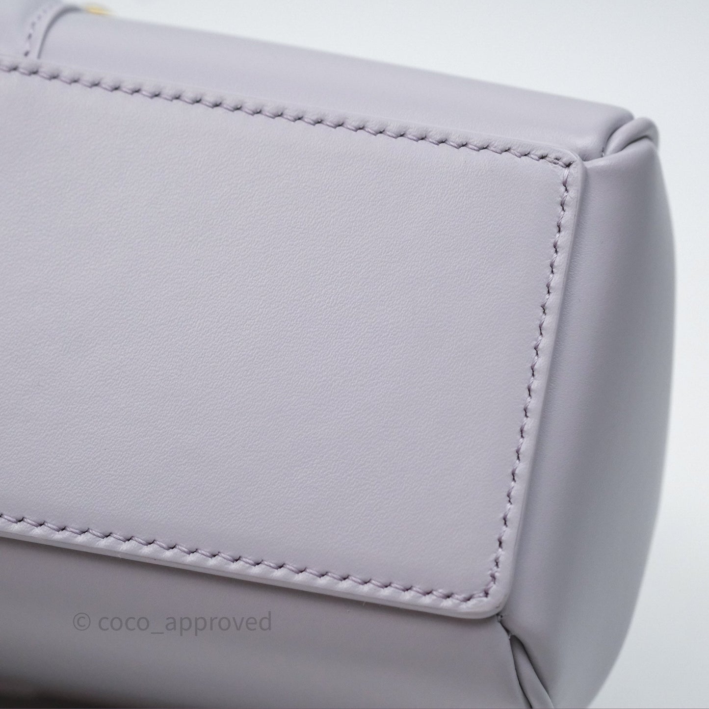 Celine Mini 16 Bag in Satinated Calfskin Light Lilac