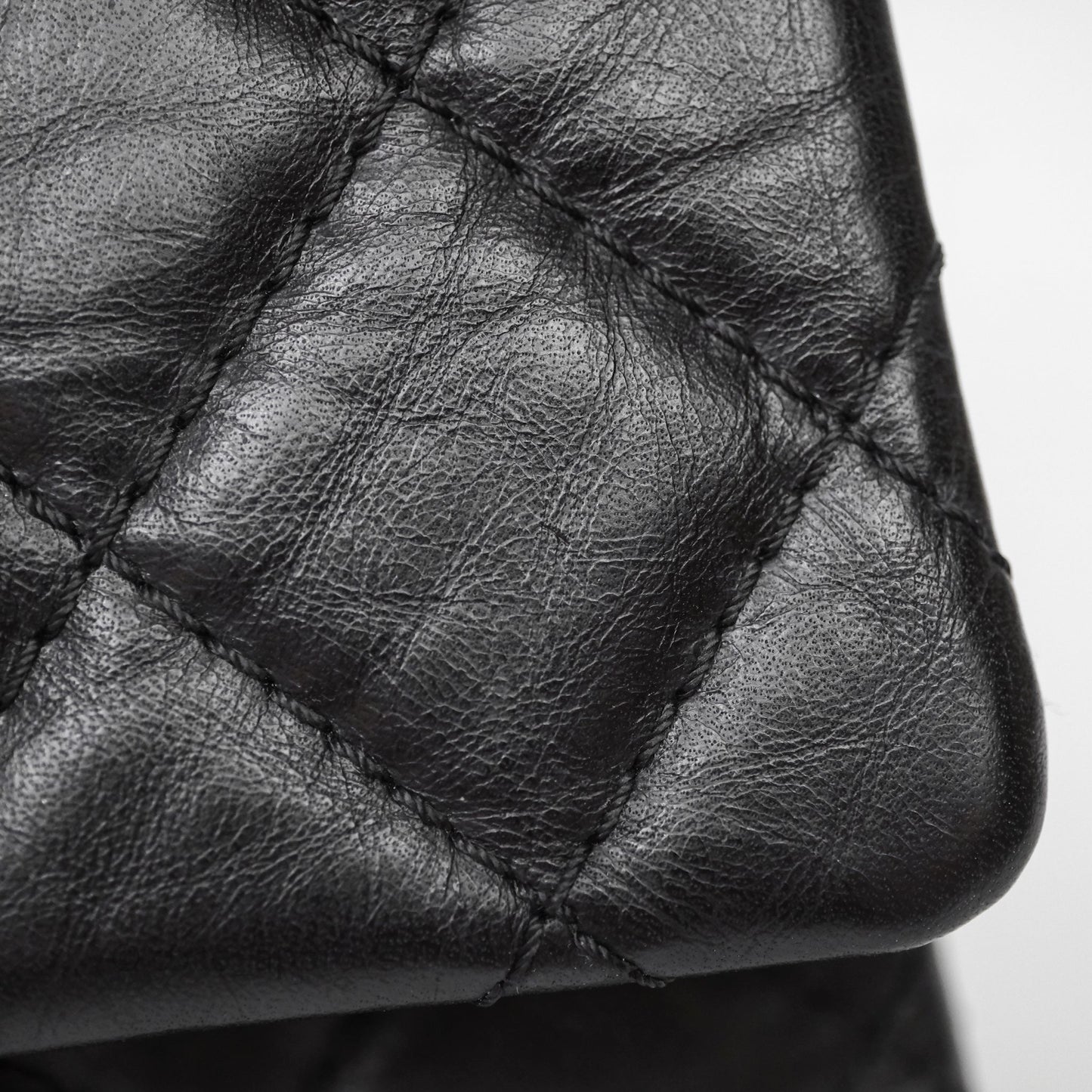 Chanel Quilted Reissue 226 Aged Calfskin Black Aged Gold Hardware