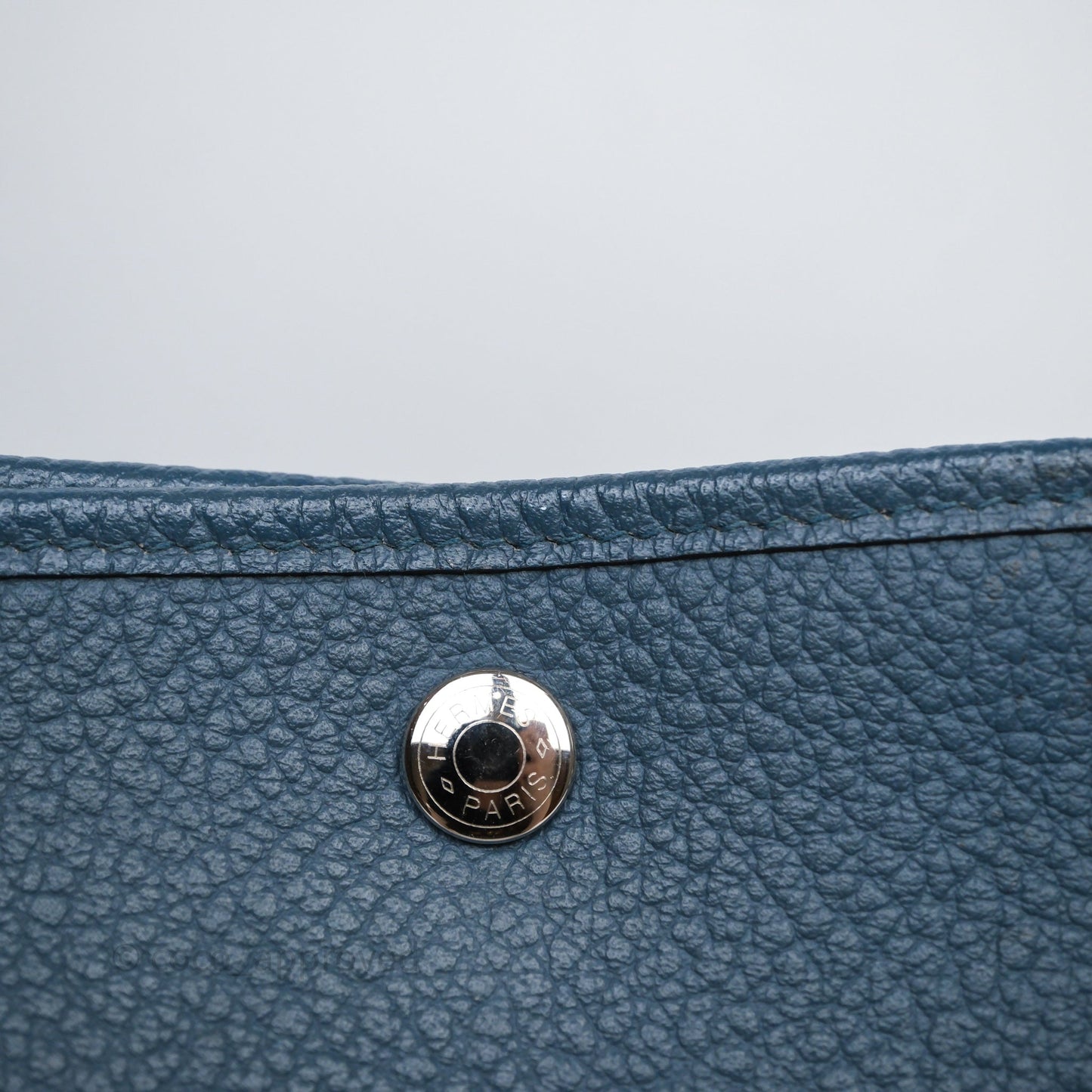 Hermès Garden Party 36 Bleu Palladium Hardware
