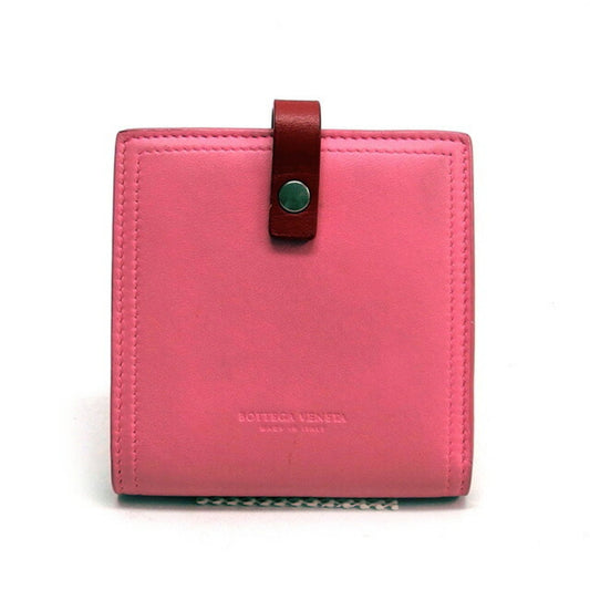 Luxury Bottega Veneta pink  Color Leather Wallet (Bi-Fold) ()