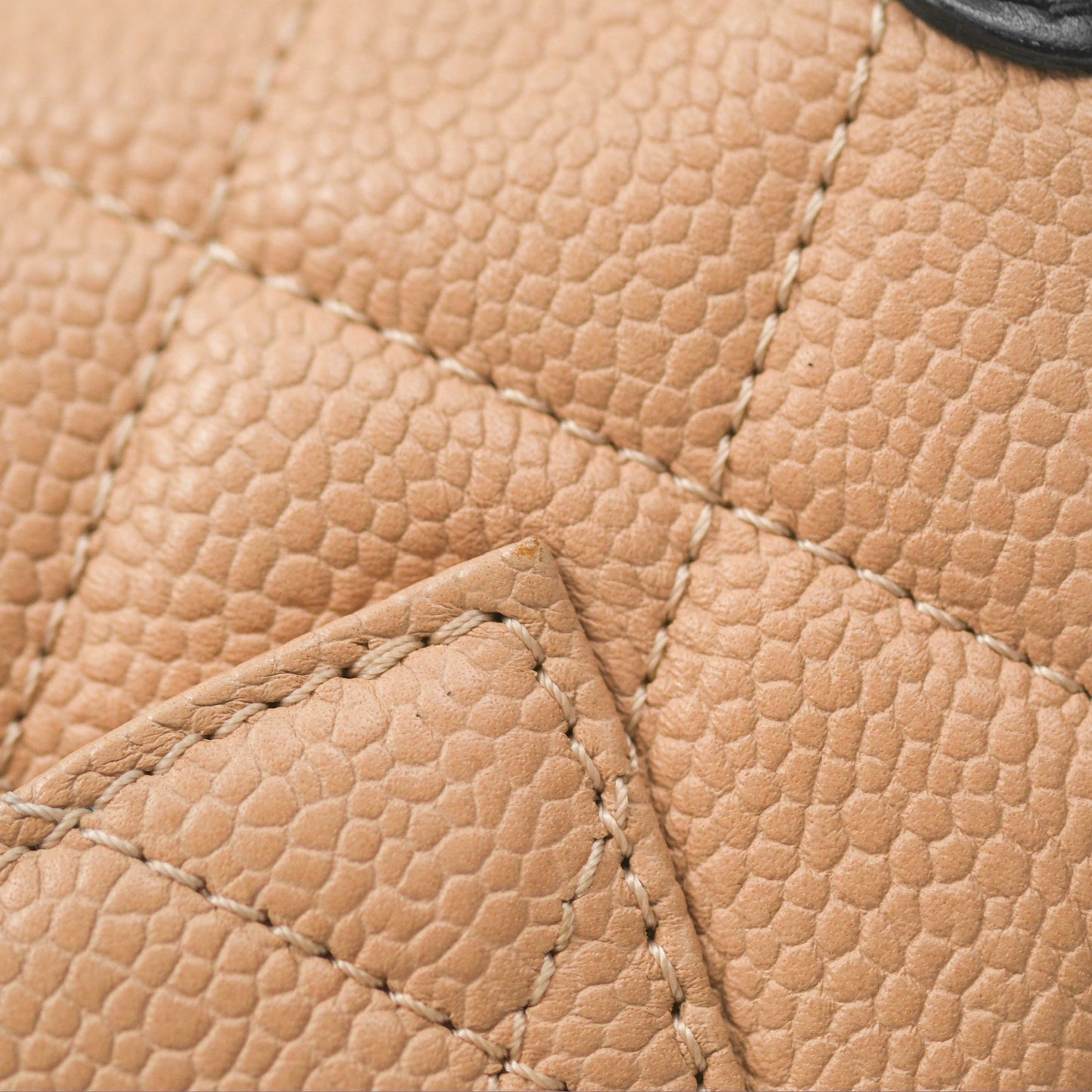 Chanel Quilted Small CC Filigree Flap Beige Black Caviar