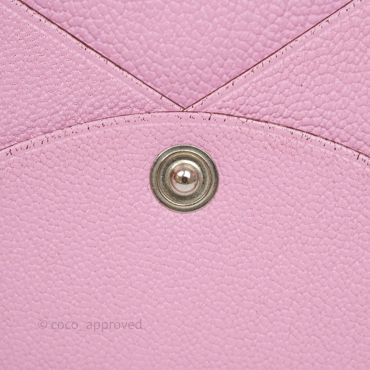 Hermès Calvi Card Holder Mauve Sylvestre Chèvre Mysore