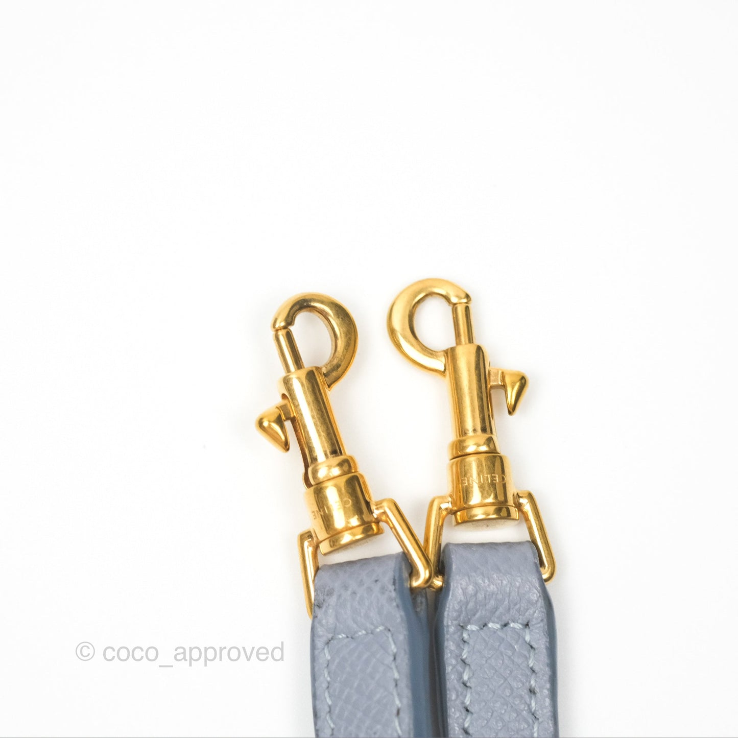 Celine Nano Belt Bag Arctic Blue Grained Calfskin Gold Hardware