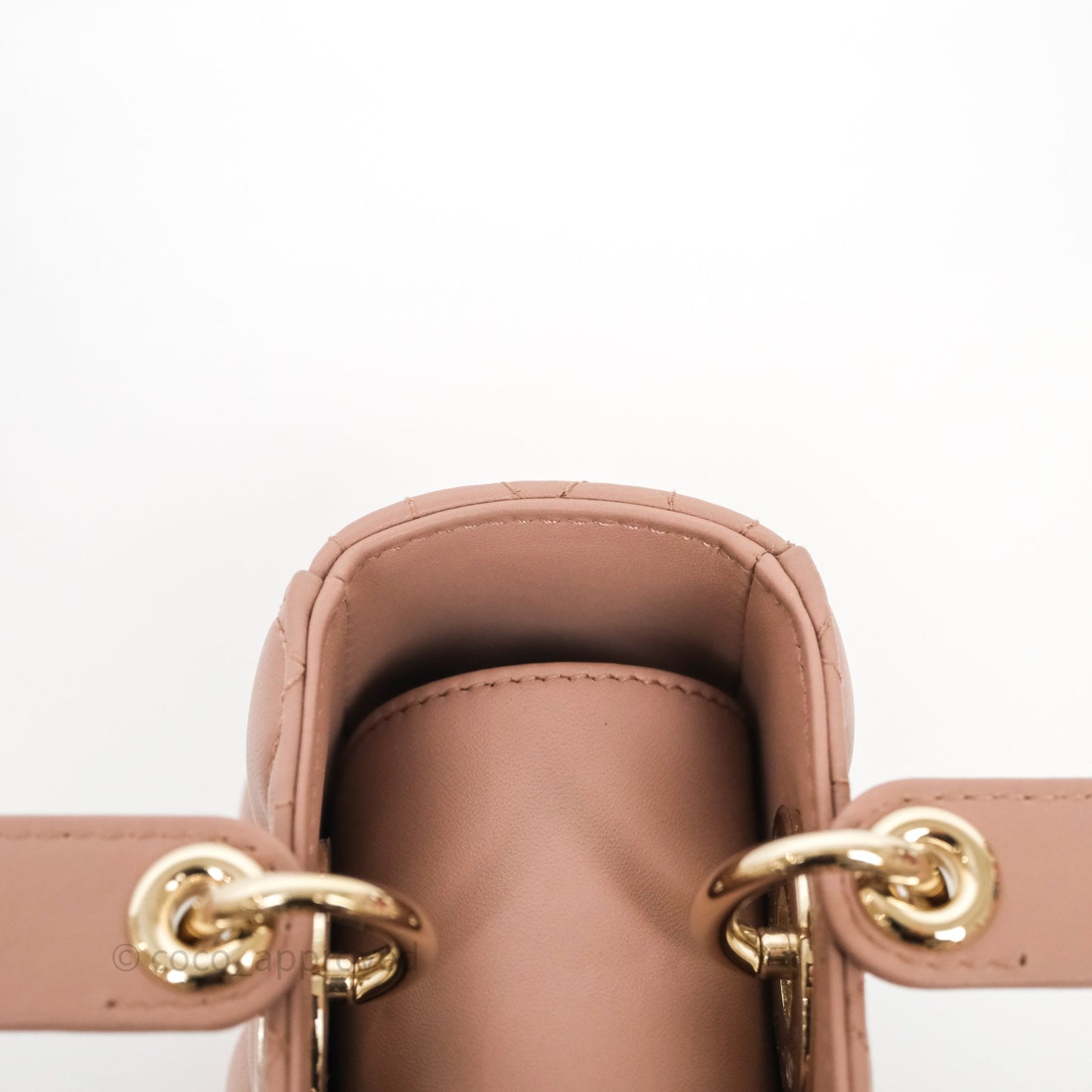 Christian Dior Small Lady Dior My ABCDior Bag Blush Cannage Lambskin