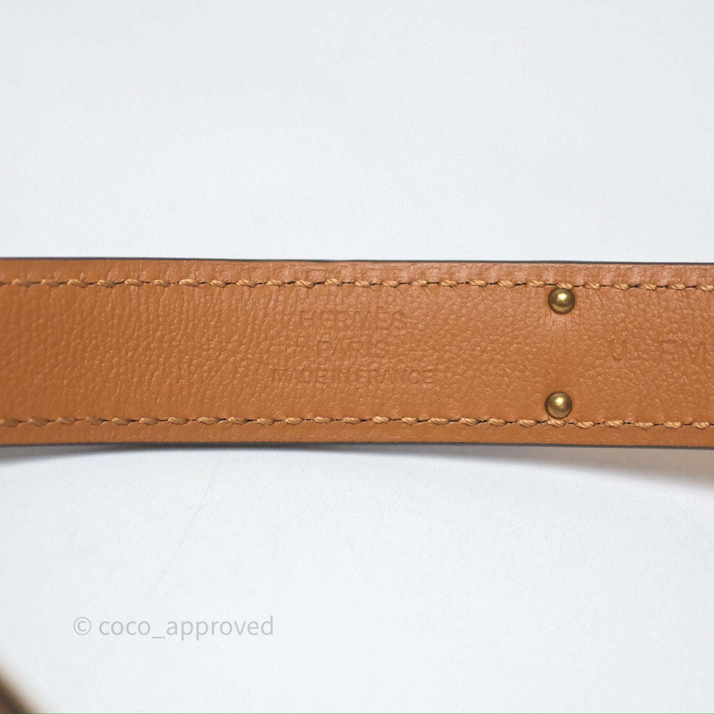 Hermès Kelly Pocket 18 Belt Chai 0M Epsom Gold Hardware
