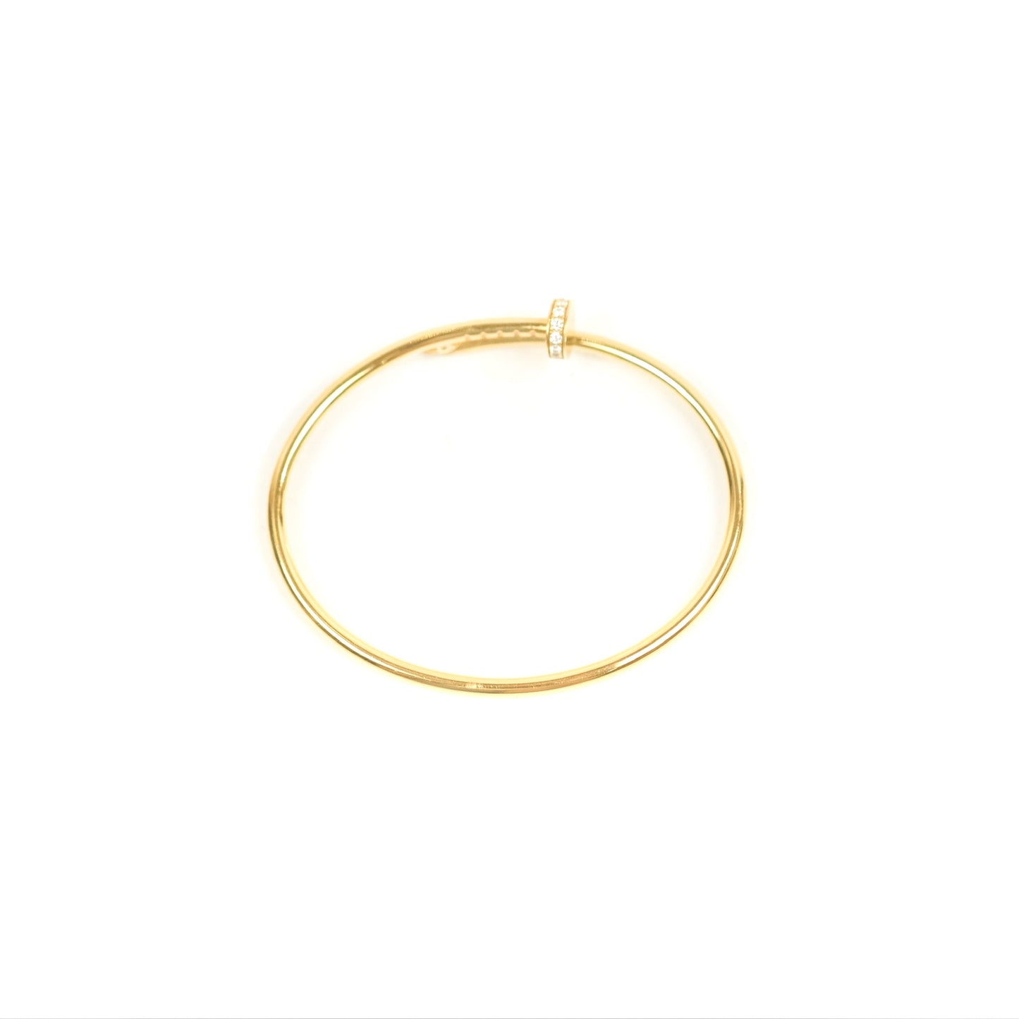 Cartier Small Juste Un Clou Bracelet 18K Yellow Gold Diamond