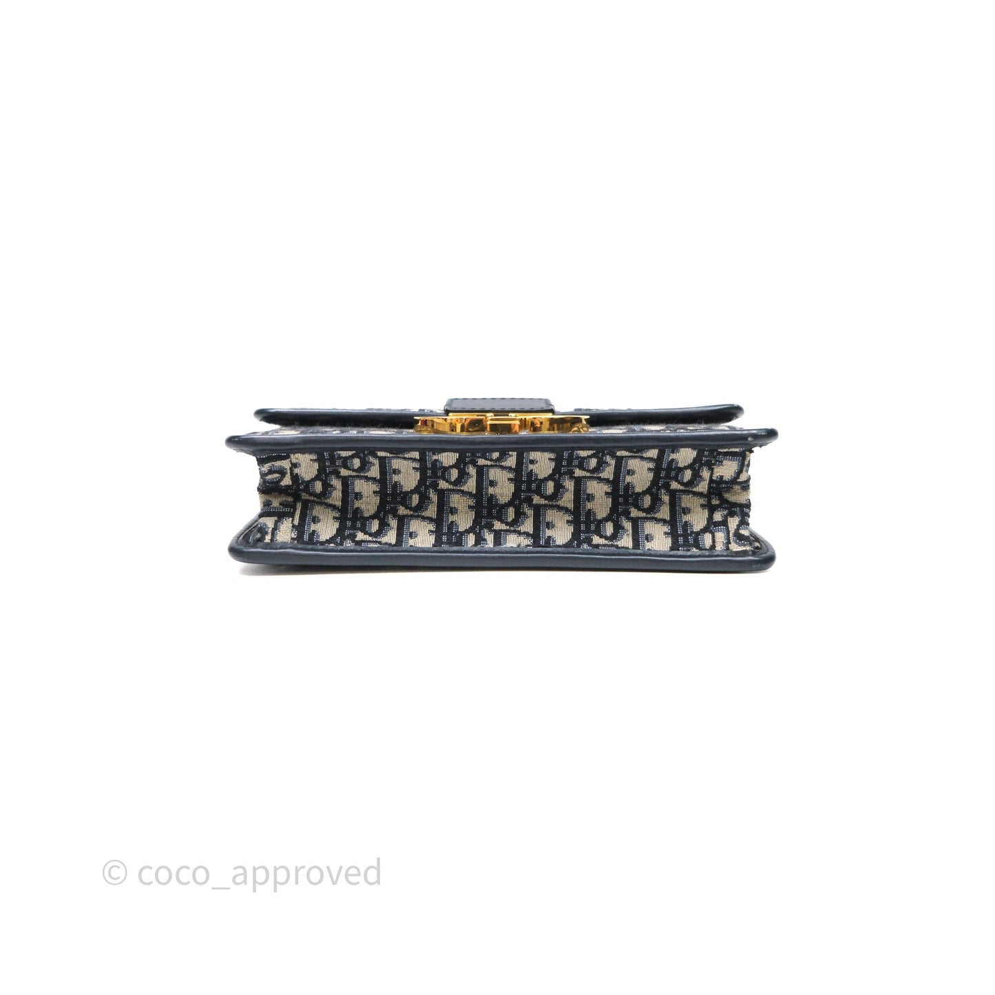 Christian Dior Small 30 Montaigne Bag Blue Dior Oblique Jacquard
