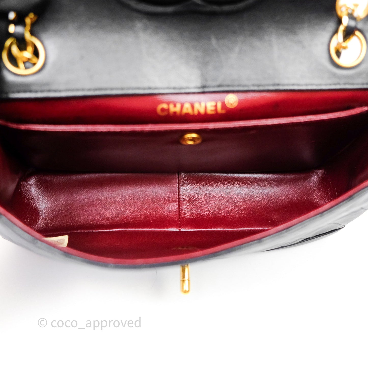 Chanel Matelasse Flap Bag Lambskin Black 24K Gold Hardware