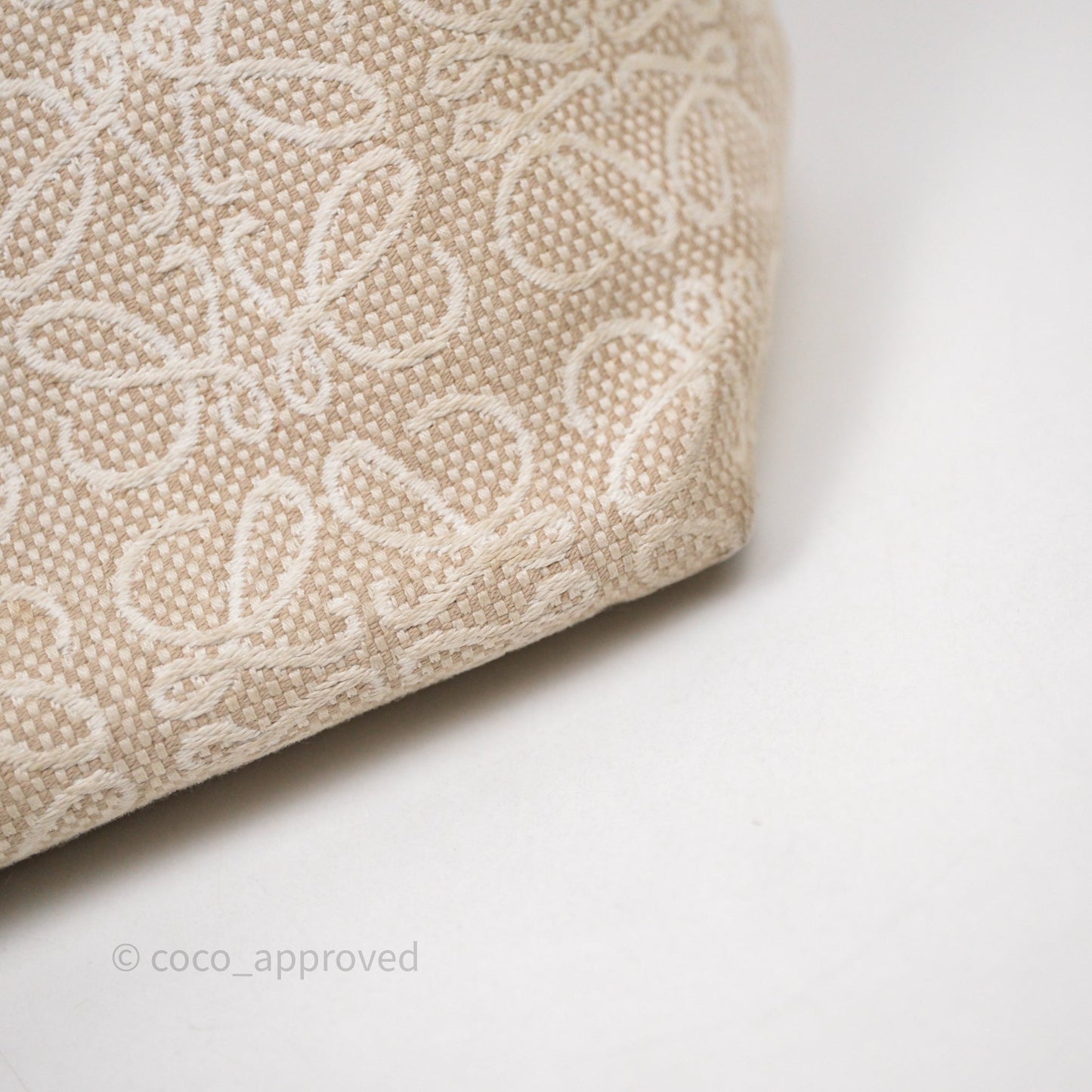 Loewe Top Handle Cubi Bag Anagram Jacquard